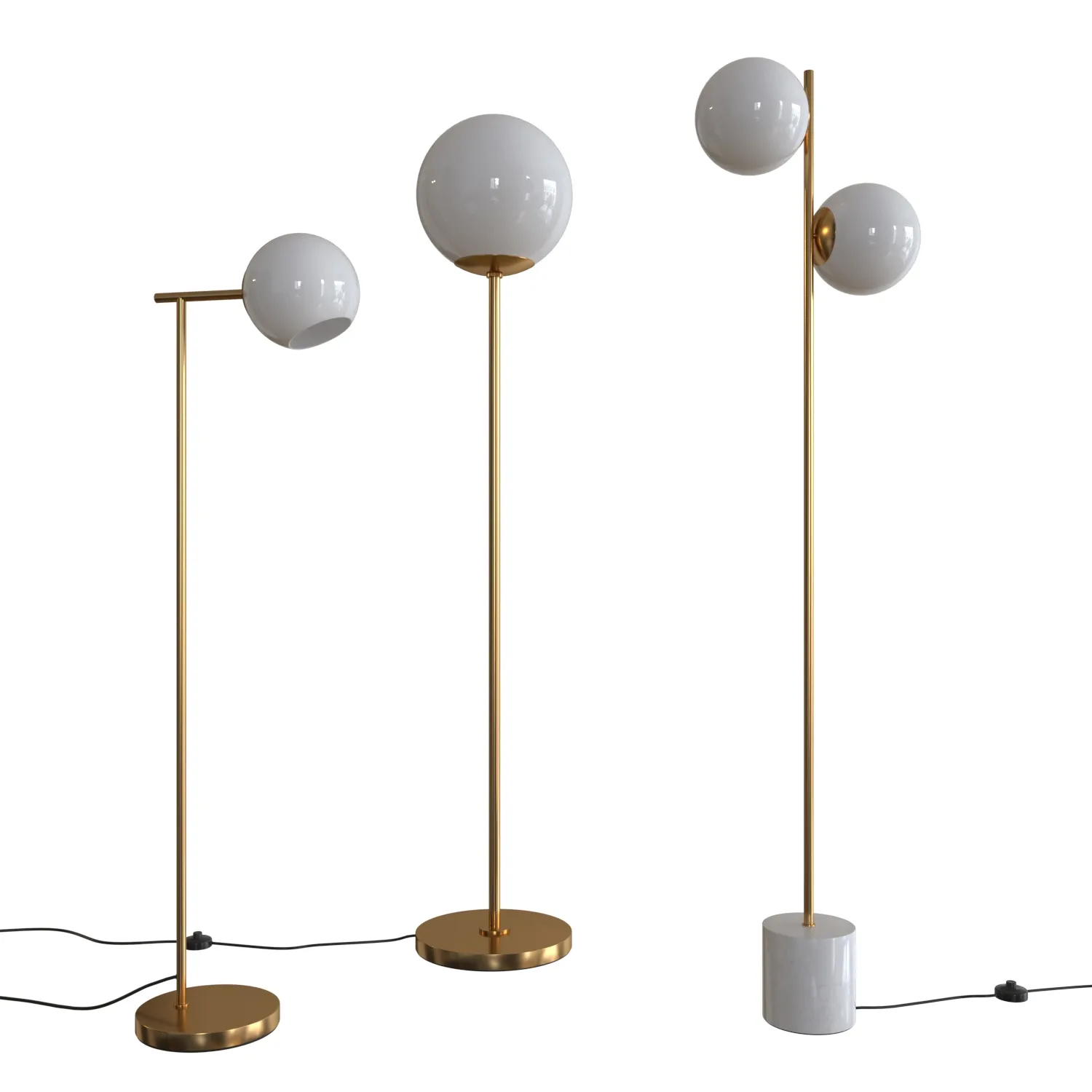 lighting - Floor lamp set 02 3D Model