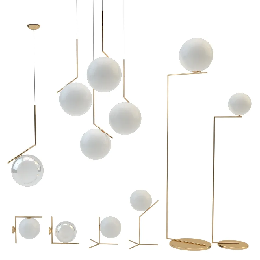 lighting - Flos IC Lights set 3D Model