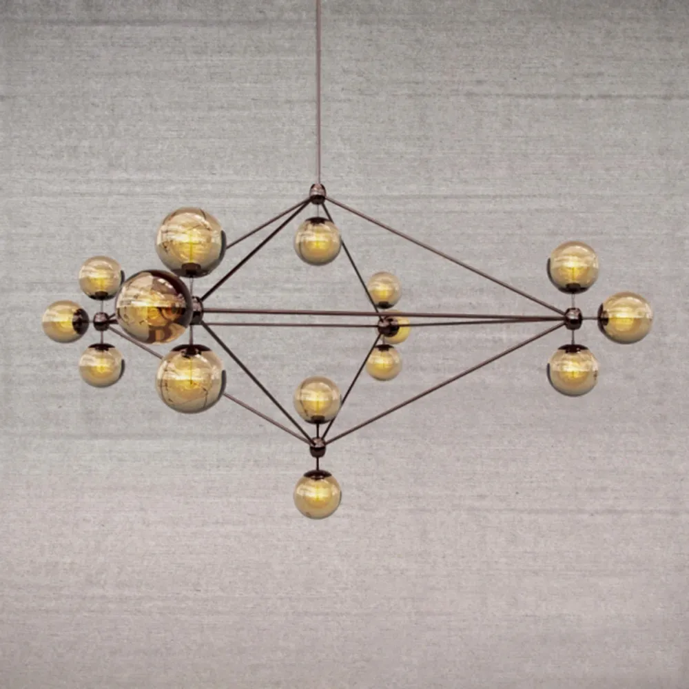 lighting - Glass pendant lamp led MODO 3D Model