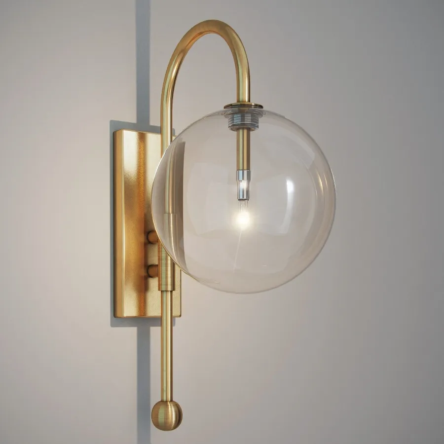 lighting - Gramercy Home  - Ines sconce SN065-1-BRS 3D Model