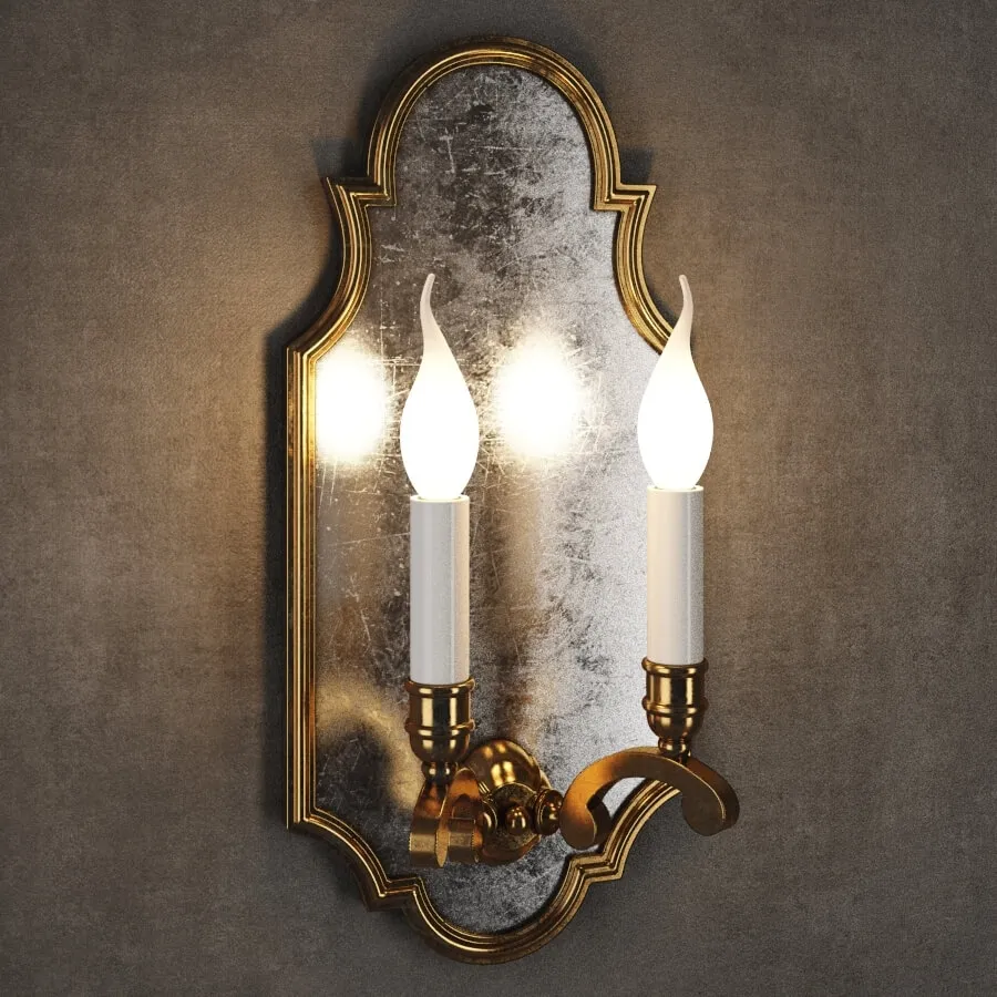 lighting - Gramercy Home - Reardenn Sconce SN050-2-BRS 3D Model