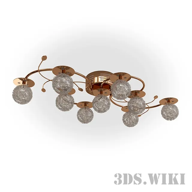 lighting - Halogen chandelier Eurosvet 4800/9 Armeria 3D Model