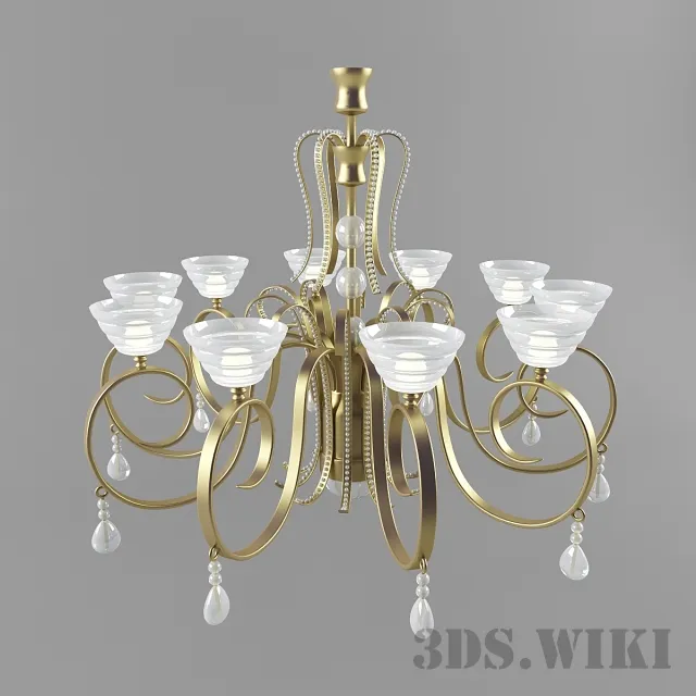 lighting - Hanging chandelier 3D Model