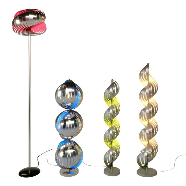lighting - Henri Mathieu Lighting Lamella floor lamps 3D Model
