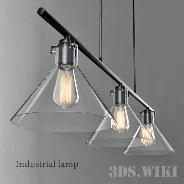lighting - Industrial lamp 3D Model