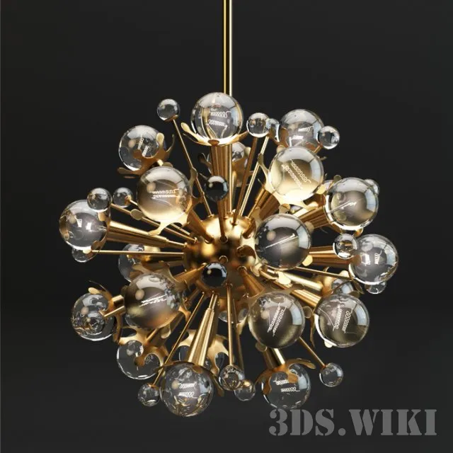 lighting - Jonathan Adler Sputnik chandelier 3D Model