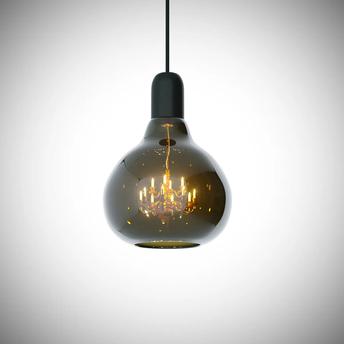 lighting - King Edison ceiling lamp 09 3D Model