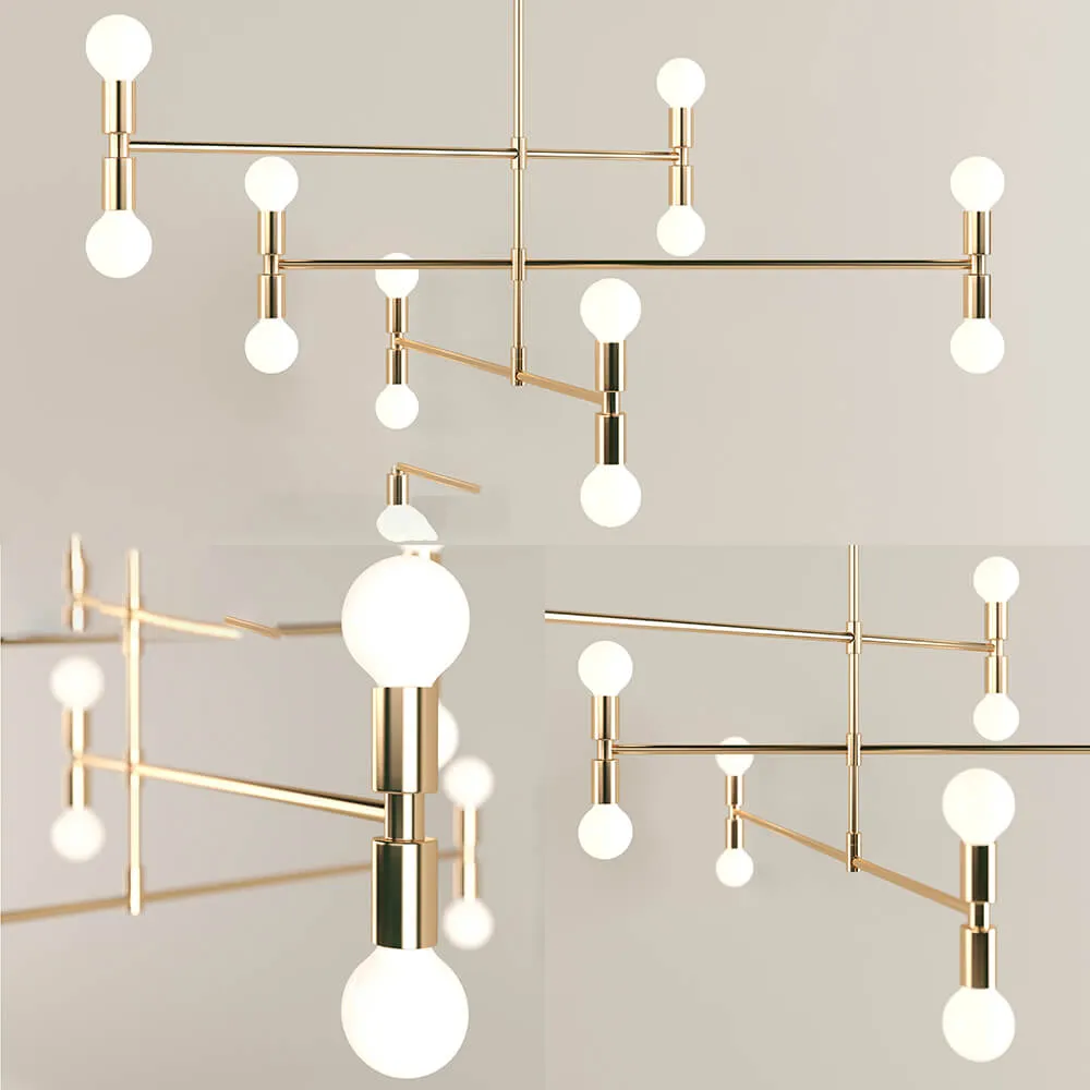 lighting - Lamp Lambert & Fils 01-01 - Atomium Lamp 3D Model