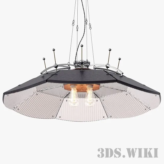 lighting - Large medical parabolic mirror lamp 3D Model