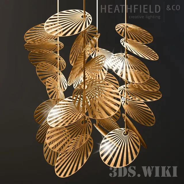lighting - Leaf chandelier Heathfield & Co Leaf Scene 3D Model