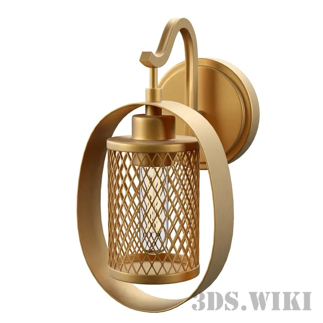 lighting - Light Sconce Natural Brass 3D Model