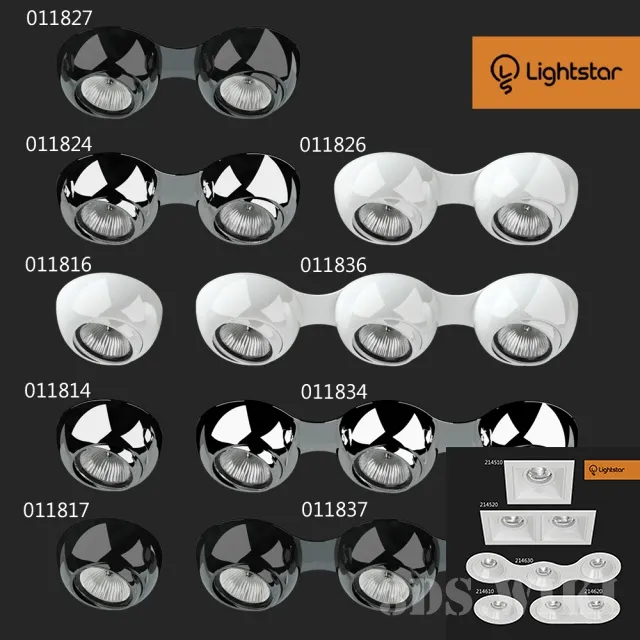 lighting - Lightstar recessed luminaires 3D Model
