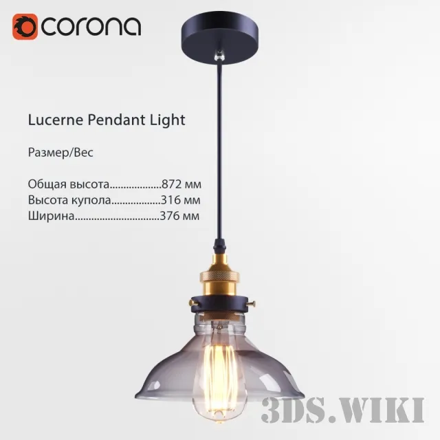 lighting - Lucerne Pendant Light 3D Model