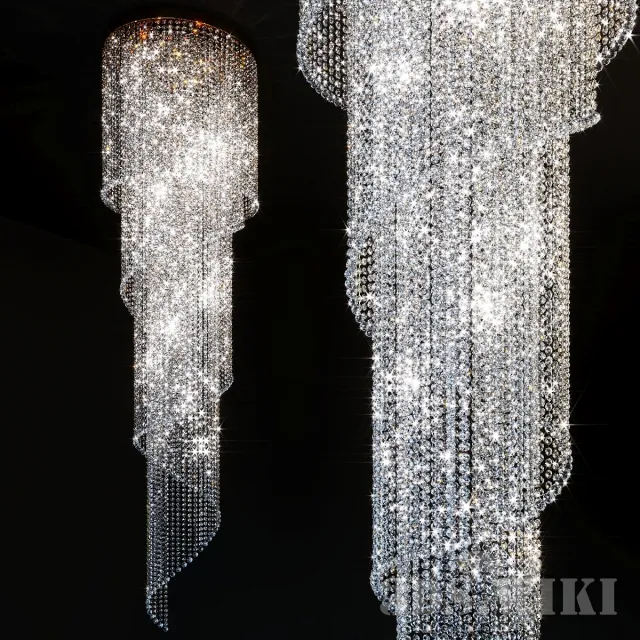 lighting - Luxury crystal chandelier 3D Model