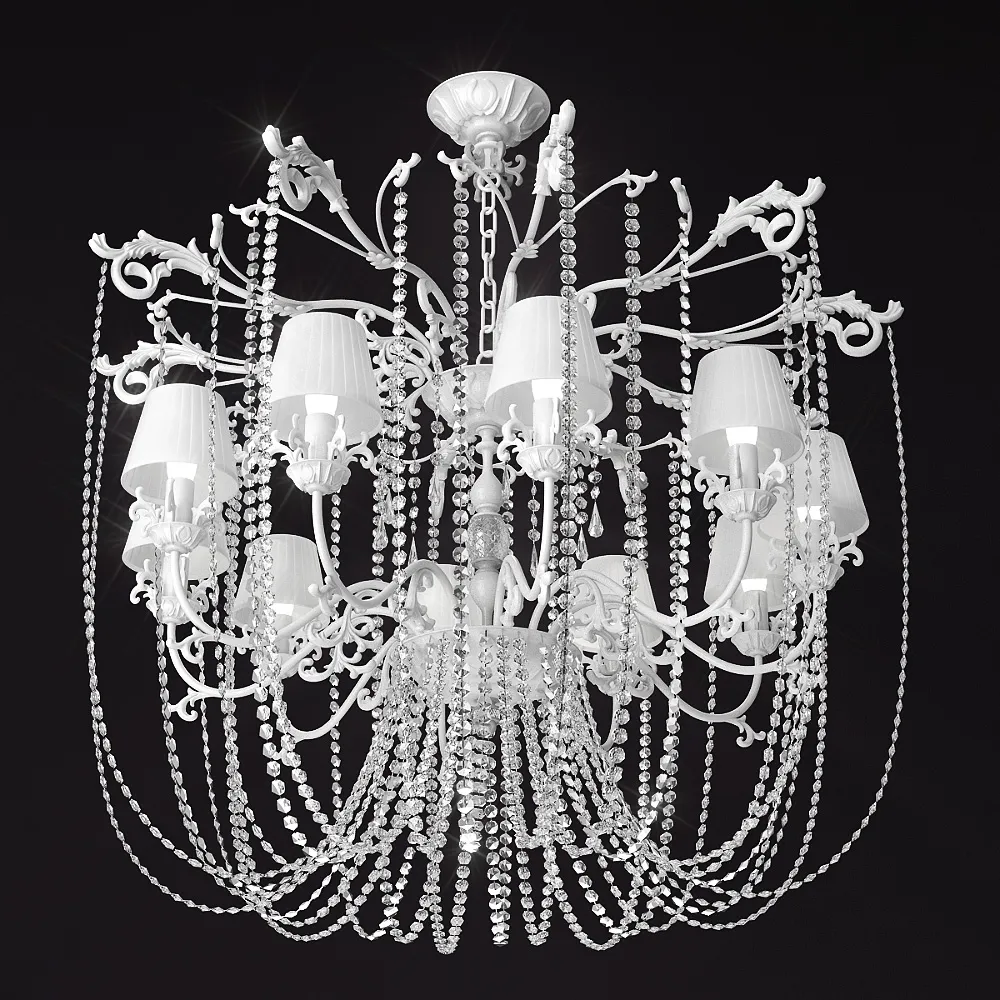 lighting - Masiero Classica chandelier 7 3D Model