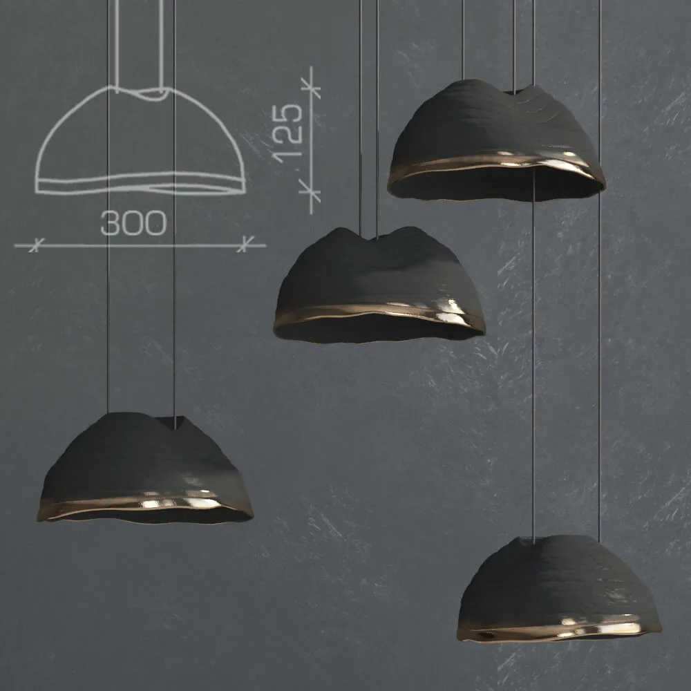 lighting - Metal pendant lights 3D Model