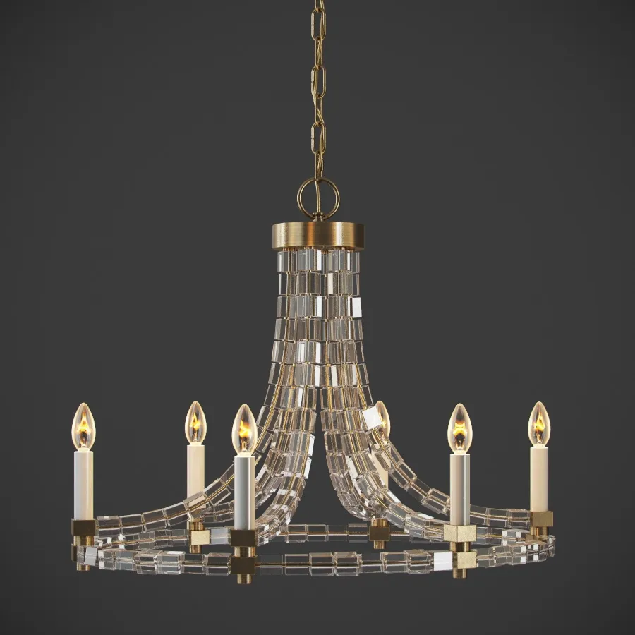 lighting - Mirayn Chandelier Ch114-6-Brs 3D Model