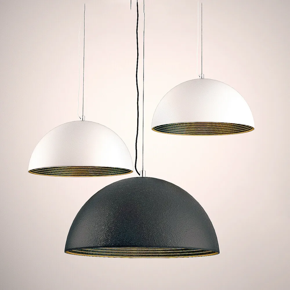 lighting - Modern chandelier hemisphere 3D Model