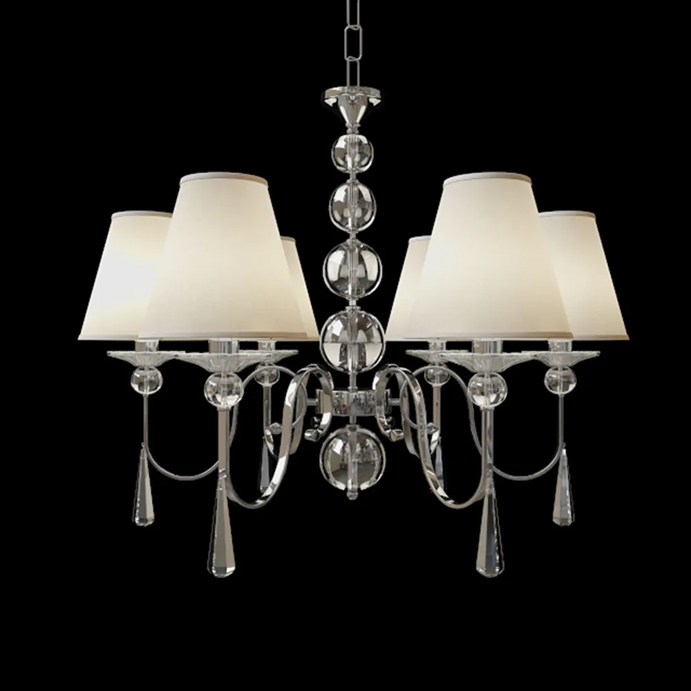 lighting - Modern crystal chandelier 3D Model