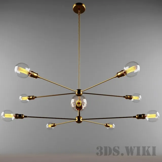lighting - Napoleon Chandelier 3D Model