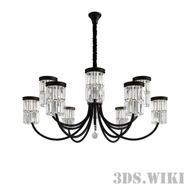 lighting - Newport 31106+6/C black+gold 3D Model