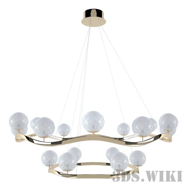 lighting - Newport 3818S gold 3D Model