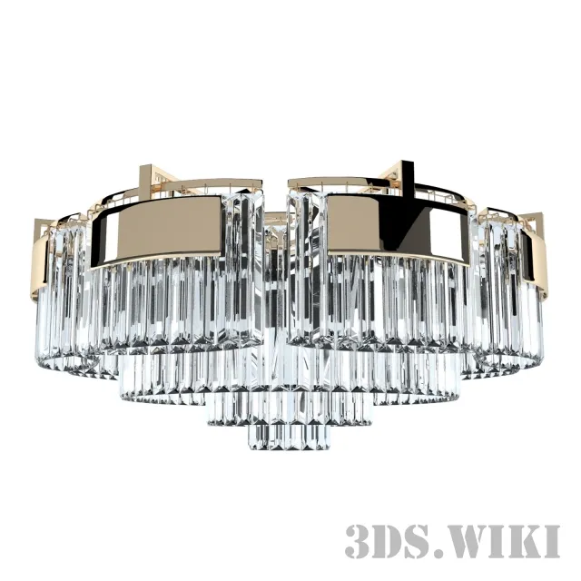 lighting - Newport 4356+6PL chrome gold 3D Model