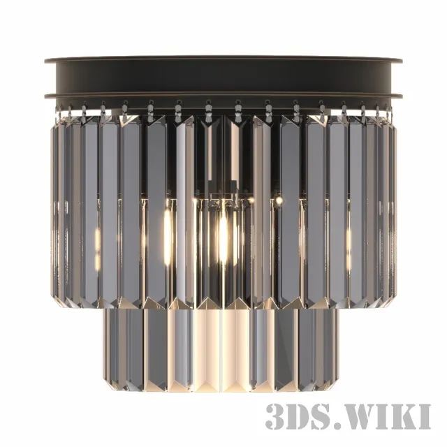 lighting - Newport light 31101A black+gold 3D Model