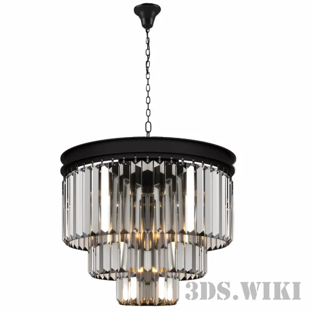 lighting - Newport light 31106S black+gold 3D Model