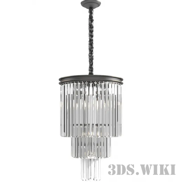 lighting - Newport light 31110S black+gold 3D Model