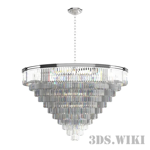 lighting - Newport light 31143S nickel 3D Model