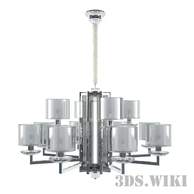 lighting - Newport light 4408+4C chrome 3D Model