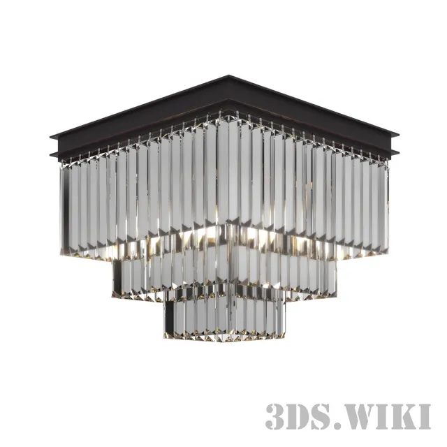 lighting - Newport light31105PL black+gold 3D Model