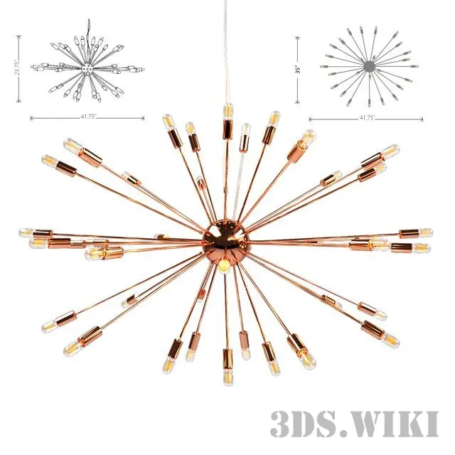 lighting - Nuevo VLADIMIR pendant lamp 3D Model