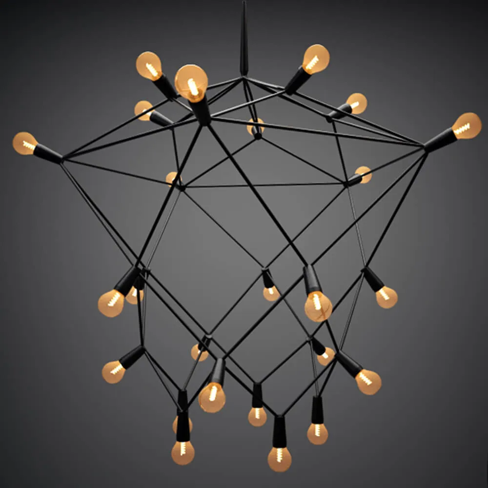 lighting - Orbit chandelier 3D Model