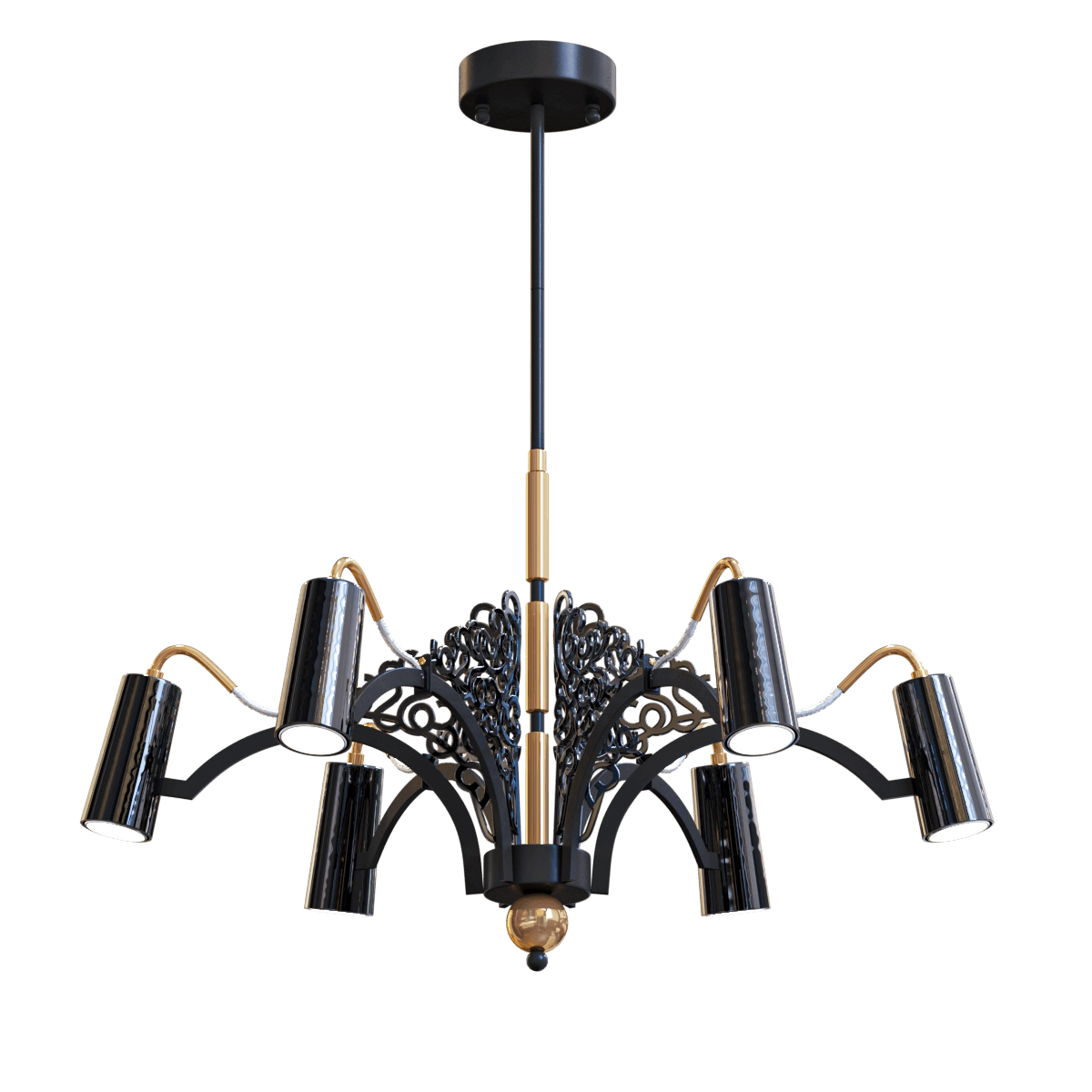 lighting - Pendant chandelier Fabia 3D Model