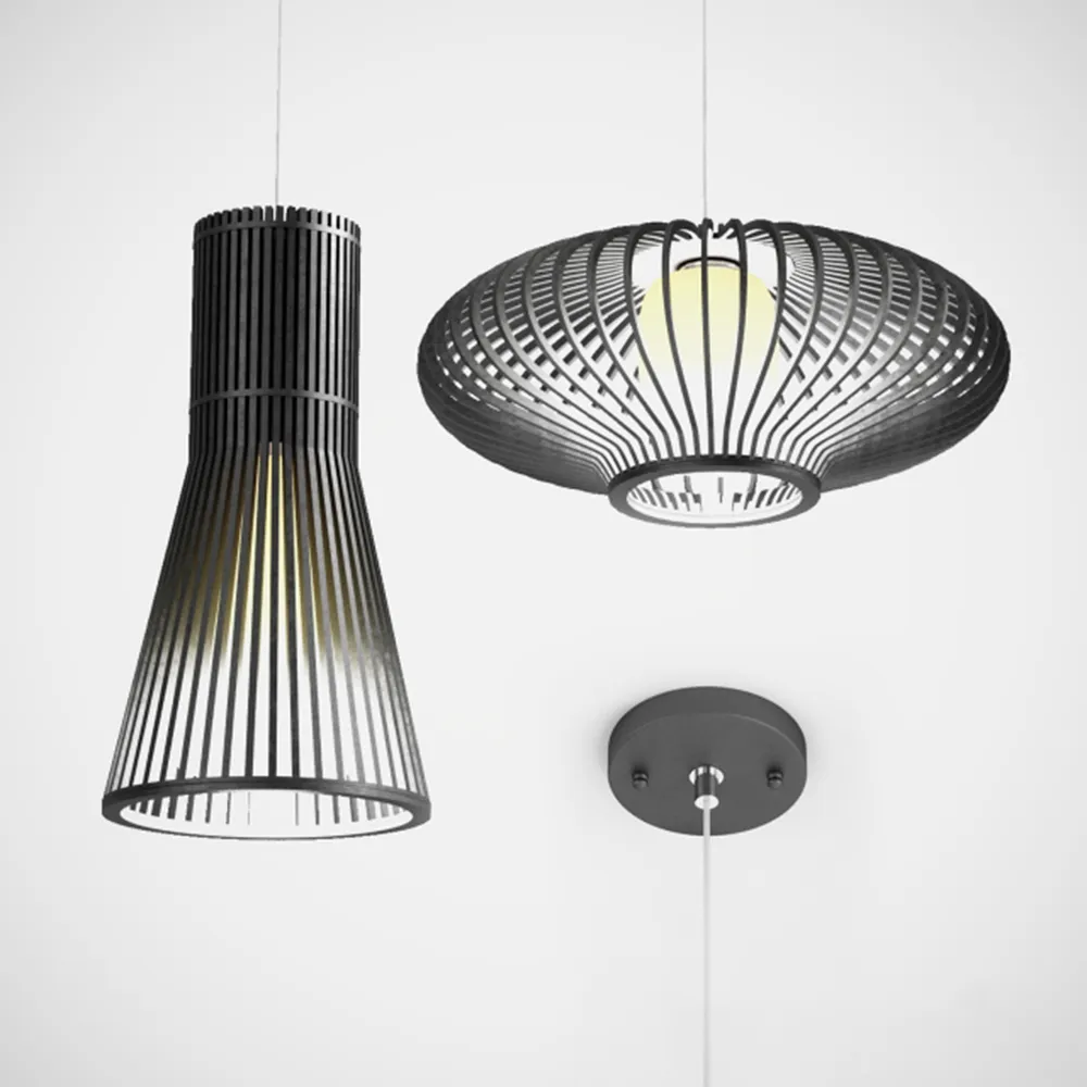 lighting - Pendant chandeliers Arte Lamp CARCASSA A2931SP-1BR and A2938SP-1BR 3D Model
