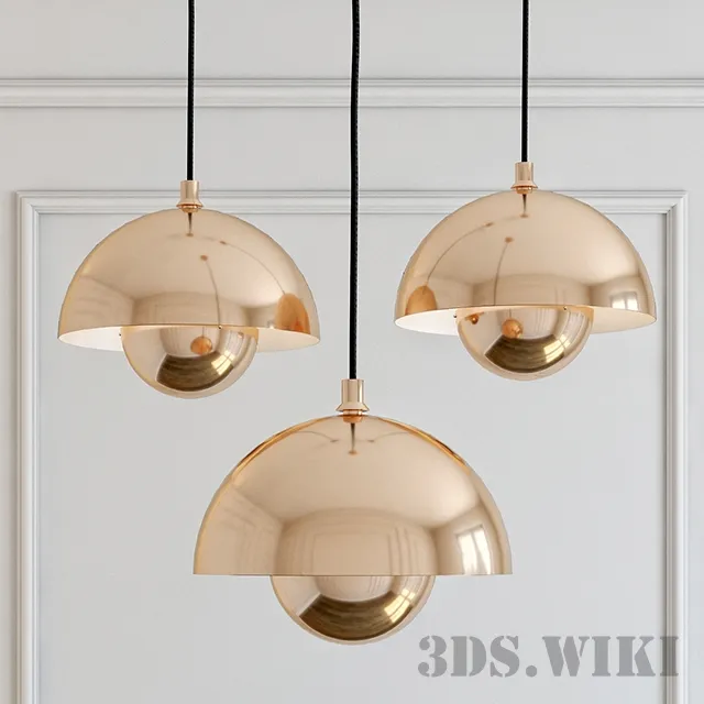 lighting - Pendant lamp Flower Pot D25 3D Model