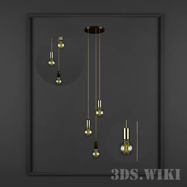 lighting - Pendant lamp Markslojd 106334 SKY 3D Model