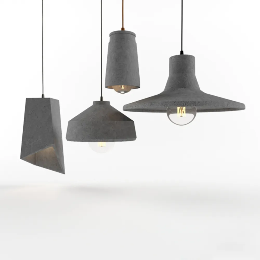 lighting - Pendant Lights Concrete Shine 3D Model