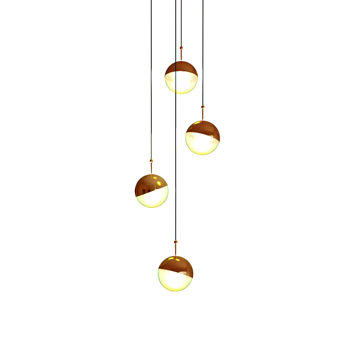 lighting - Pendant round lamps 3D Model