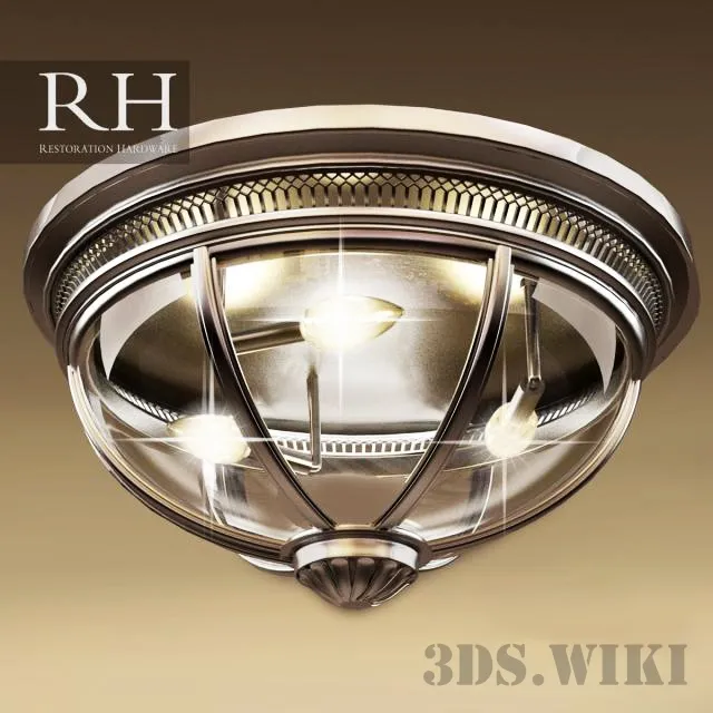 lighting - RH VICTORIAN HOTEL FLUSHMOUNT 3D Model