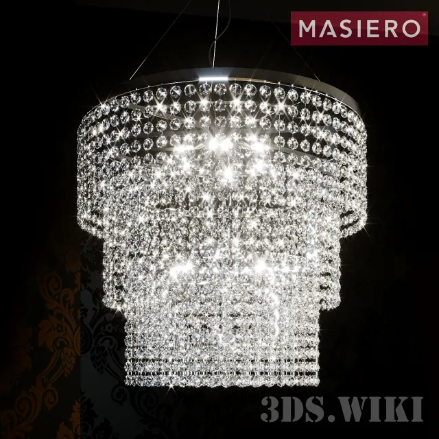 lighting - Round Chandelier Masiero 3D Model