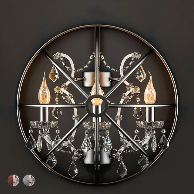 lighting - Sconce Crystal with Gyro 3D Model