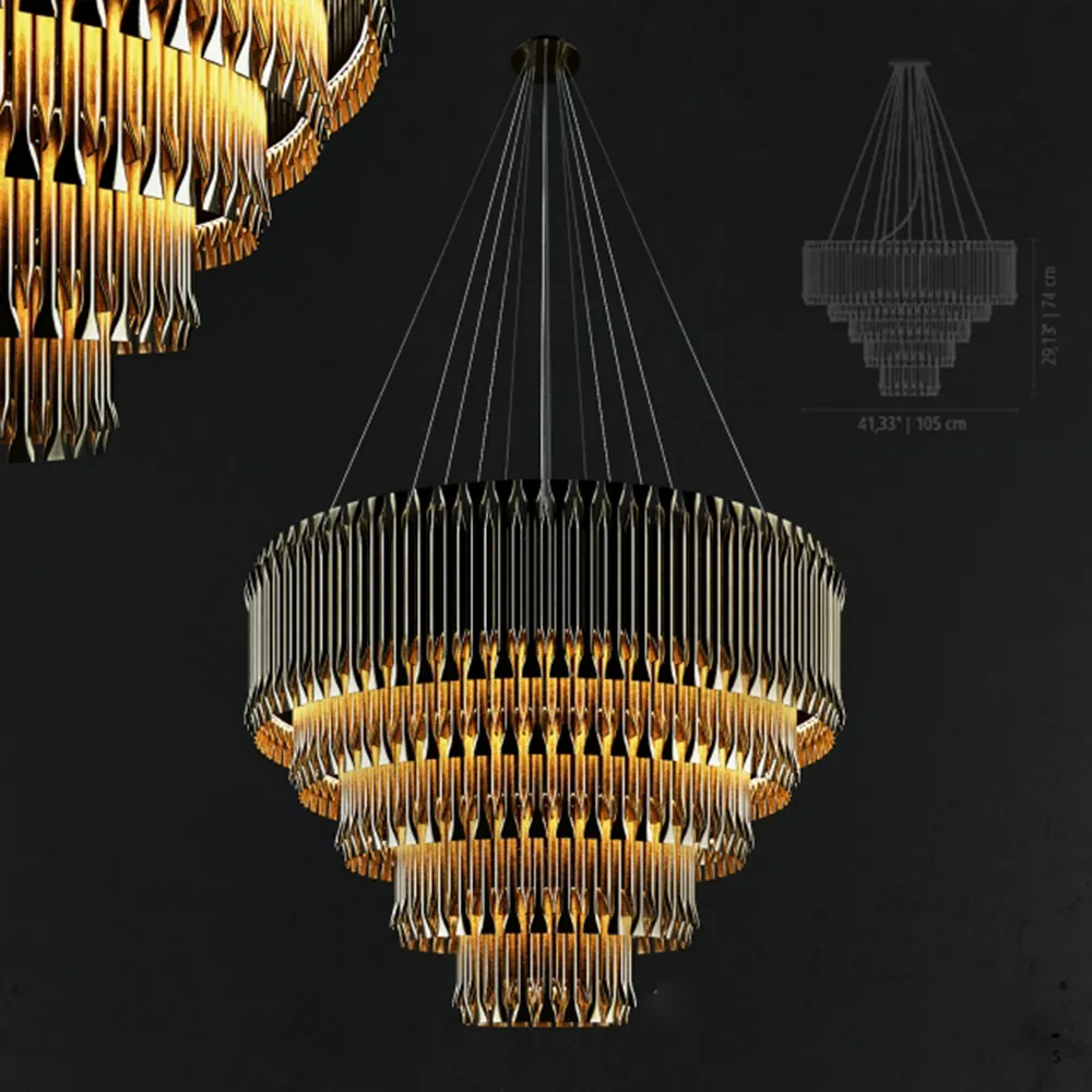 lighting - Sculptural Matheny Pendant Lamp | DelightFULL 3D Model
