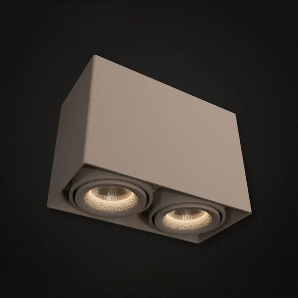 lighting - Surface mounted LED lamp DL18610 / 02WW-SQ Champagne 3D Model