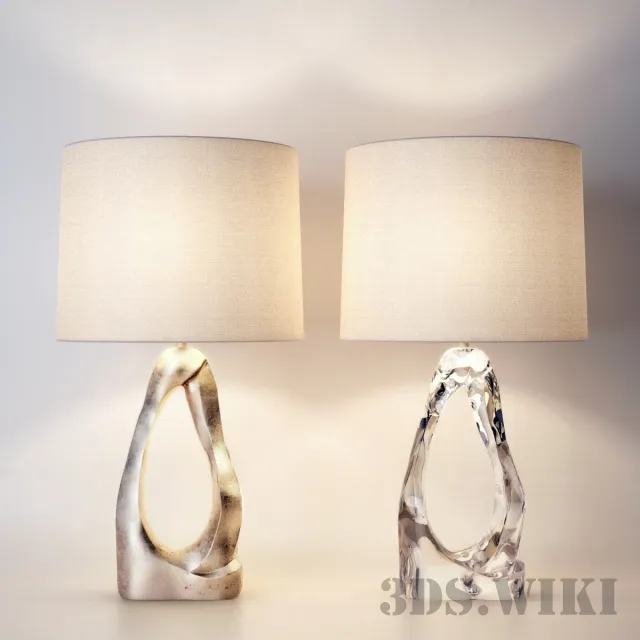 lighting - Table lamp Aerin cannes crictal 3D Model