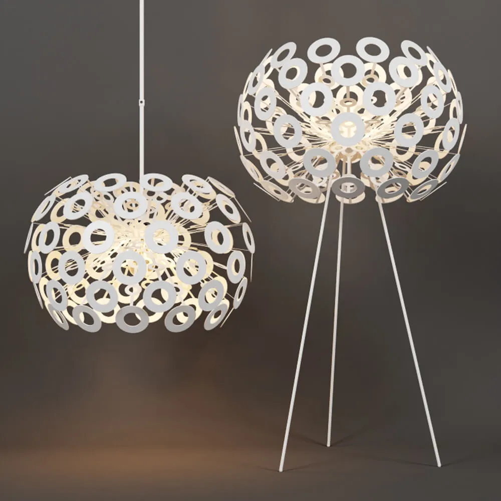 lighting - Table lamp and chandelier Dandelion 3D Model