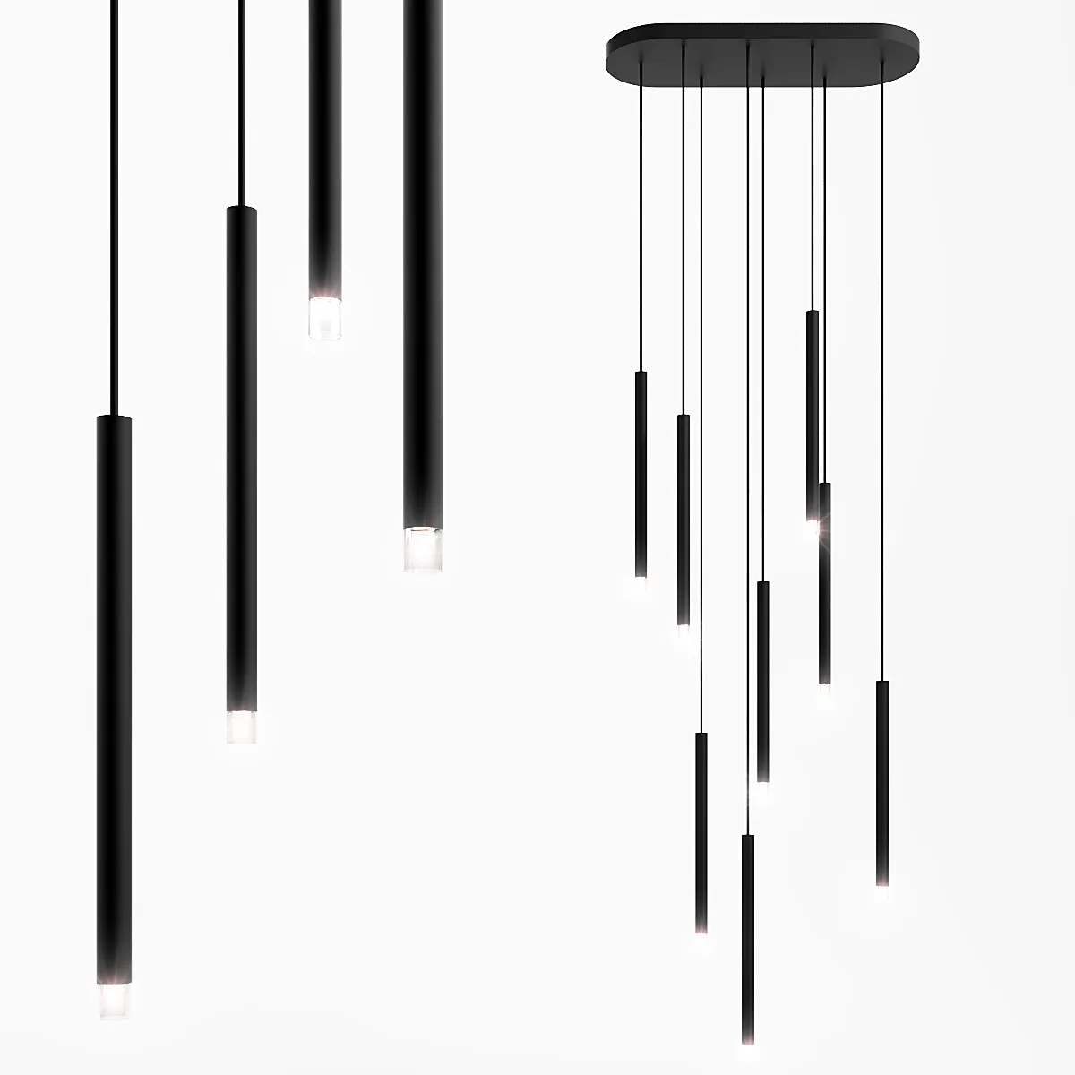 lighting - Tradition Array Chandelier 3D Model