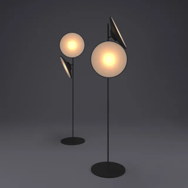 lighting - Two moon lamp 3D Model